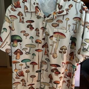 Oversized mushroom button up